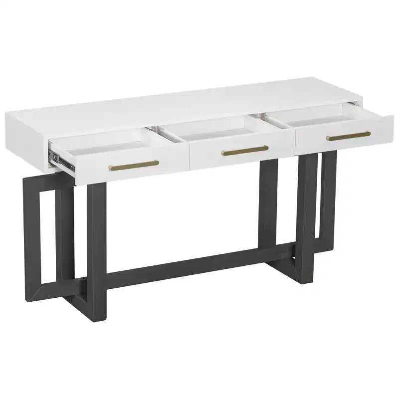 Consolle elegante con tre cassetti
