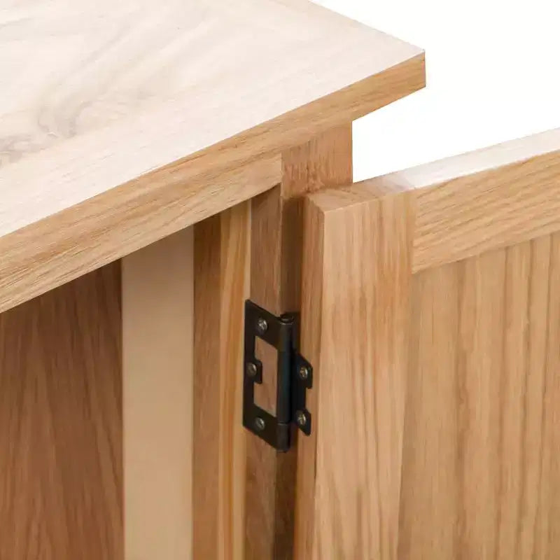 Armadio ad angolo Marrone Rovere massello e MDF, 2 ante, a triangolo, 33,5x80x78 cm